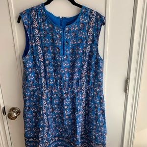 Jcrew silk bandana dress